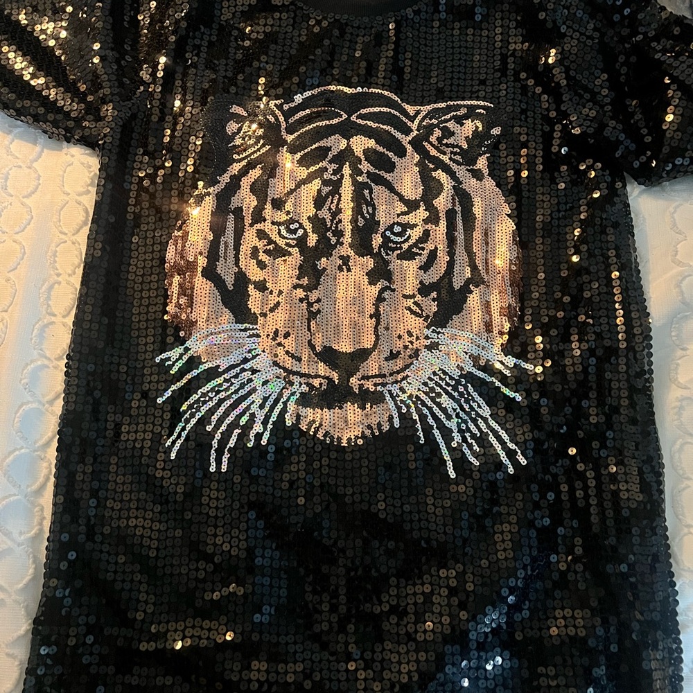 Kate Hewko Sequin Tiger Dress
